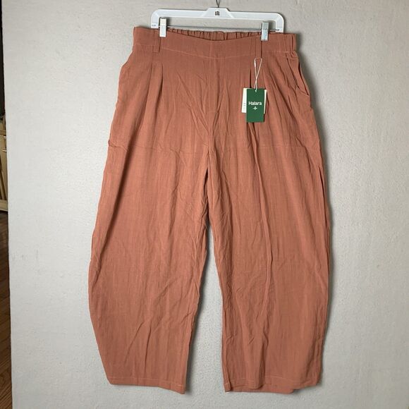 HALARA Pants - Halara Pants Women Size 1X Mauve Wide Leg Pleated  High Waisted Office Siren NWT